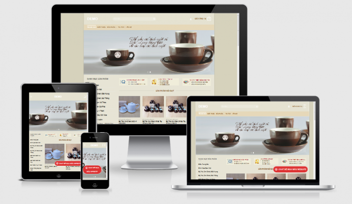 Thiết kế website bán bàn trà