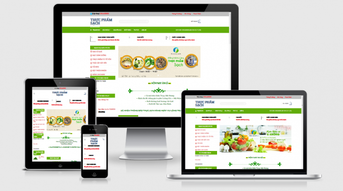 Thiết kế website bán thực phẩm sạch giá tốt