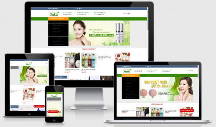 Thiết kế website bán mỹ phẩm chuyên nghiệp